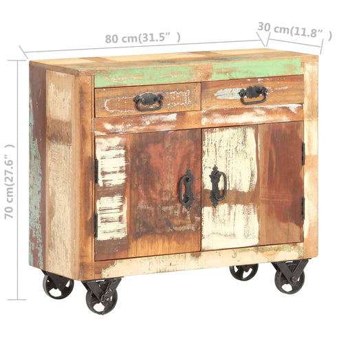 Rustika Rowe -  Sideboard 80x30x70 cm Solid Reclaimed Wood